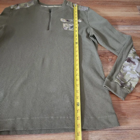 Nike Men's M Olive Cleveland Browns 2021 Salute To Service Henley Long Sleeve - Picture 7 of 13